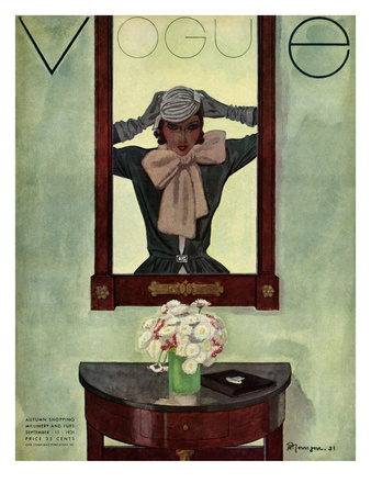Vogue Cover - September 1931 by Pierre Mourgue Pricing Limited Edition Print image
