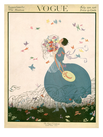 Vogue Cover - July 1916 by Helen Dryden Pricing Limited Edition Print image