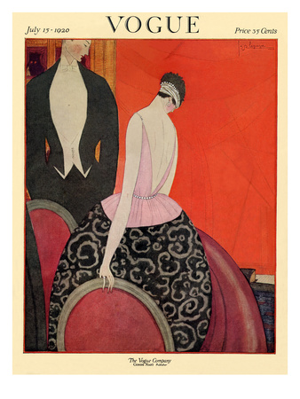 Vogue Cover - July 1920 by Georges Lepape Pricing Limited Edition Print image