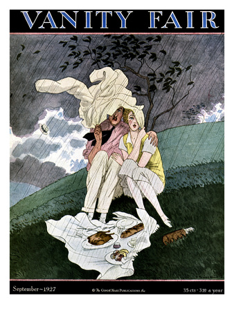 Vanity Fair Cover - September 1927 by Pierre Brissaud Pricing Limited Edition Print image