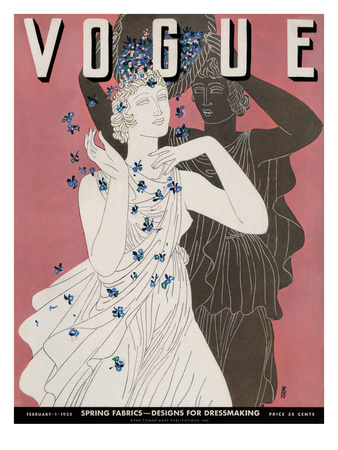 Vogue Cover - February 1932 by Eduardo Garcia Benito Pricing Limited Edition Print image