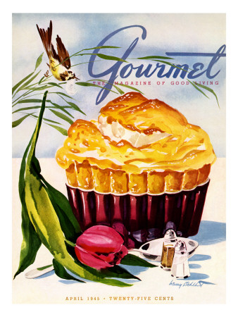 Gourmet Cover - April 1945 by Henry Stahlhut Pricing Limited Edition Print image