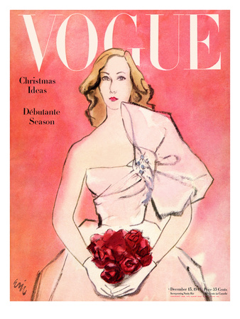 Vogue Cover - December 1945 by Carl Eric Erickson Pricing Limited Edition Print image