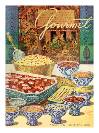 Gourmet Cover - August 1949 by Henry Stahlhut Pricing Limited Edition Print image