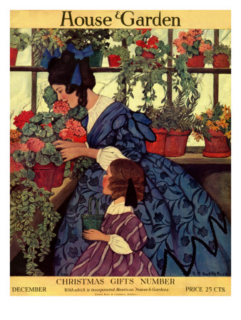 House & Garden Cover - December 1915 by Ethel Franklin Betts Baines Pricing Limited Edition Print image