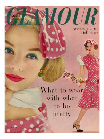 Glamour Cover - March 1958 by Sante Forlano Pricing Limited Edition Print image