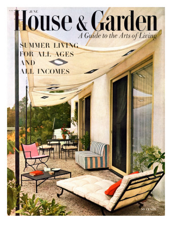 House & Garden Cover - June 1953 by Julius Shulman Pricing Limited Edition Print image