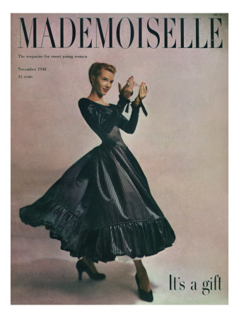 Mademoiselle Cover - November 1948 by Gene Fenn Pricing Limited Edition Print image