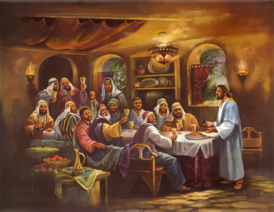Black Last Supper by Bev Lopez Pricing Limited Edition Print image