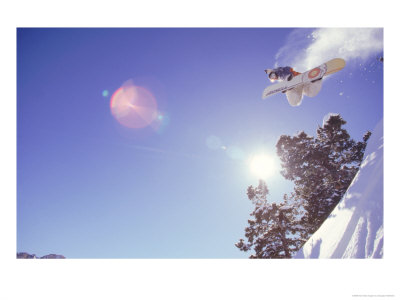 Snowboarder In The Air by Douglas Hollenbeck Pricing Limited Edition Print image