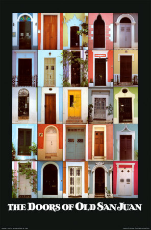 Doors Of Old San Juan by Julia Bonet Pricing Limited Edition Print image