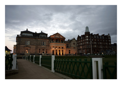 Nightime View Of Village At St. Andrews by Stephen Szurlej Pricing Limited Edition Print image