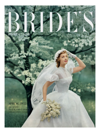 Brides Cover - February, 1952 by Maria Martel Pricing Limited Edition Print image