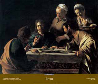 Supper At Emmaus Brera by Caravaggio Pricing Limited Edition Print image