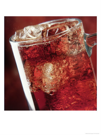 Glass Of Cola Drink With Ice by John James Wood Pricing Limited Edition Print image