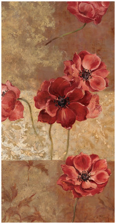 Gilded Floral I by Fabrice De Villeneuve Pricing Limited Edition Print image