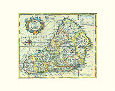 Map Of Barbados by Eman Bowen Pricing Limited Edition Print image