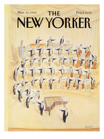 The New Yorker Cover - March 12, 1984 by Jean-Jacques Sempé Pricing Limited Edition Print image