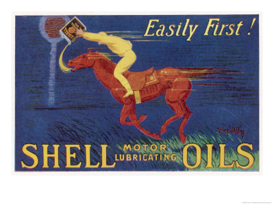 Poster For Shell Lubricating Oils by Jean D ' Ylen Pricing Limited Edition Print image
