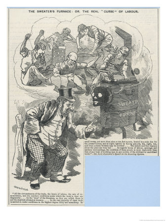 The Sweater's Furnace Or The Real Curse Of Labour by Linley Sambourne Pricing Limited Edition Print image