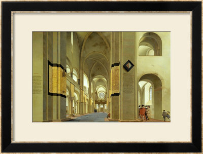 Interior Of The Marienkirche In Utrecht, 1638 by Pieter Jansz Saenredam Pricing Limited Edition Print image