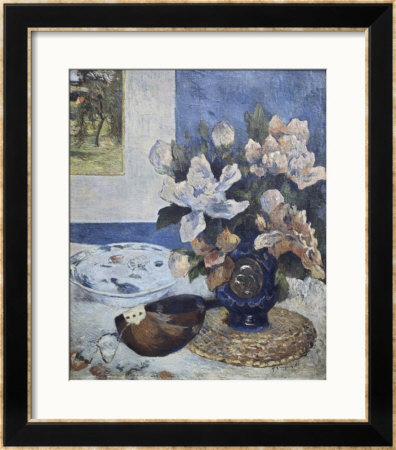 Mandoline And Flowers by Paul Gauguin Pricing Limited Edition Print image
