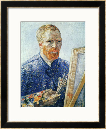 Self Portrait In Front Of Easel by Vincent Van Gogh Pricing Limited Edition Print image