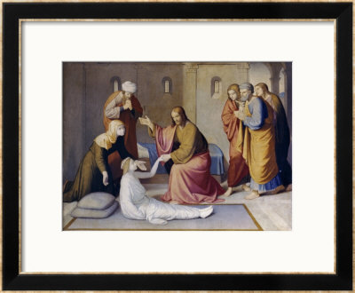 Raising Of Jairus' Daughter by Friedrich Overbeck Pricing Limited Edition Print image