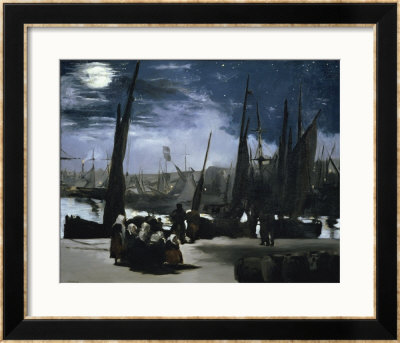Clair De Lune Sur Le Port De Boulogne by Édouard Manet Pricing Limited Edition Print image