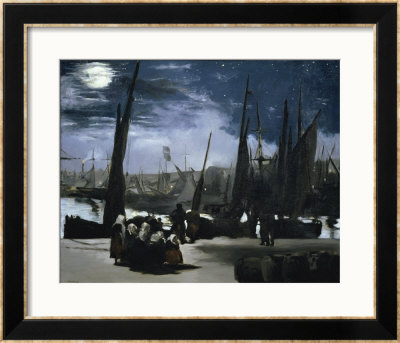 Clair De Lune Sur Le Port De Boulogne by Edouard Manet Pricing Limited Edition Print image