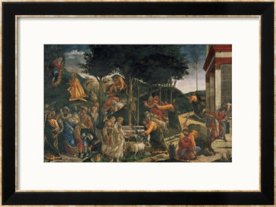 The Youth Of Moses, In The Sistine Chapel, 1481 by Sandro Botticelli Pricing Limited Edition Print image