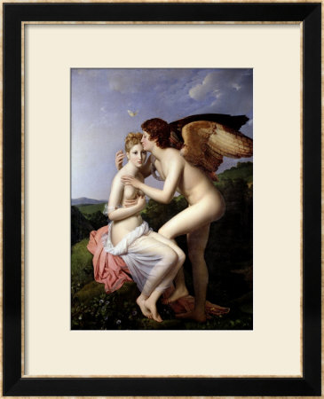 Psyche Receiving The First Kiss Of Cupid, 1798 by Francois Gerard Pricing Limited Edition Print image