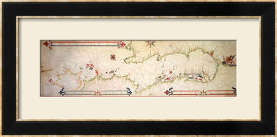 Miniature Nautical Map Of The Adriatic, 1624 by Alvise Gramolin Pricing Limited Edition Print image
