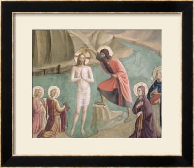 The Baptism Of Christ, Circa 1438-45 by Fra Angelico Pricing Limited Edition Print image