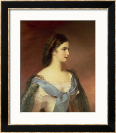 Empress Elizabeth Of Bavaria (1837-98) As A Young Woman by Franz Schrotzberg Pricing Limited Edition Print image