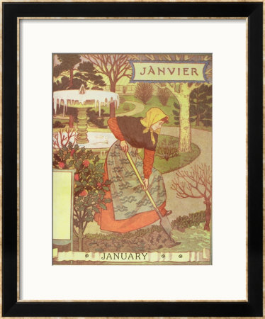 January by Eugene Grasset Pricing Limited Edition Print image
