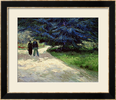 Couple In The Park, Arles, 1888 by Vincent Van Gogh Pricing Limited Edition Print image