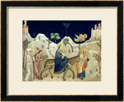 The Flight Into Egypt by Giotto Di Bondone Pricing Limited Edition Print image