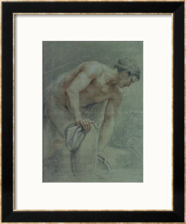 Figure Of A Warrior, Partly Draped by Giovanni Battista Cipriani Pricing Limited Edition Print image