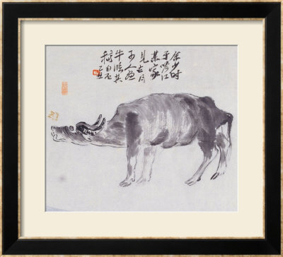 Morning Ox by Baishi Qi Pricing Limited Edition Print image