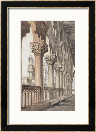 The Ducal Palace, Renaissance Capitals Of The Loggia, 1851 by John Ruskin Pricing Limited Edition Print image