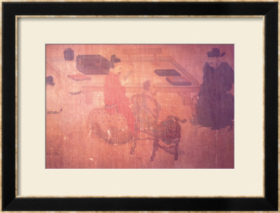 Three Well-Read Men From Lieou-Li T'ang In Conversation by Zhou Wenju Pricing Limited Edition Print image