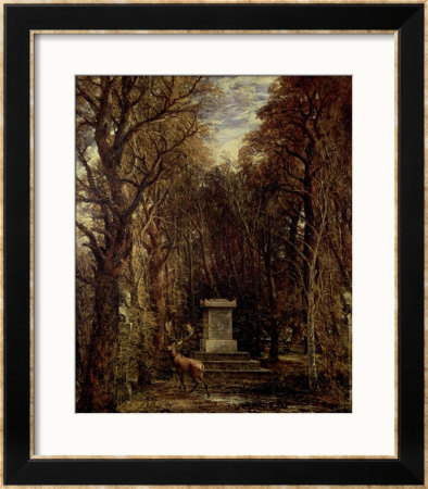 The Cenotaph To Reynold's Memory, Coleorton, Circa 1833 by John Constable Pricing Limited Edition Print image