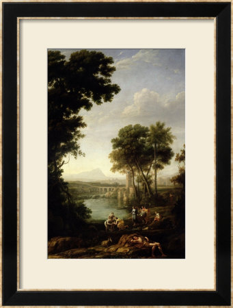 Landscape With The Finding Of Moses by Claude Lorrain Pricing Limited Edition Print image