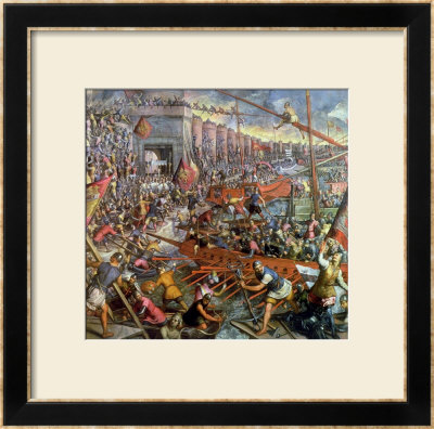 The Capture Of Constantinople In 1204 by Jacopo Robusti Tintoretto Pricing Limited Edition Print image