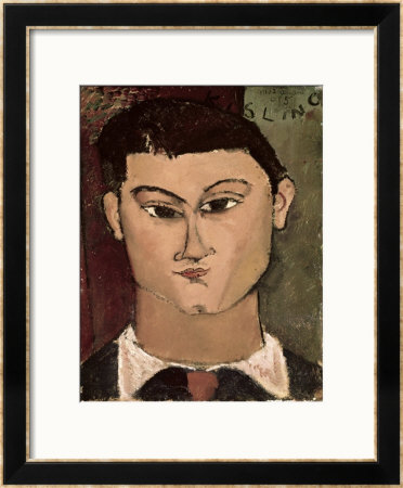 Portrait Of The Painter Moise Kisling by Amedeo Modigliani Pricing Limited Edition Print image