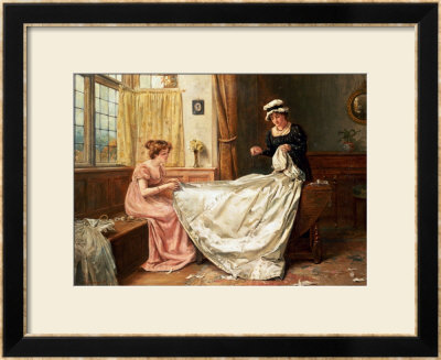The Wedding Dress by George Goodwin Kilburne Pricing Limited Edition Print image
