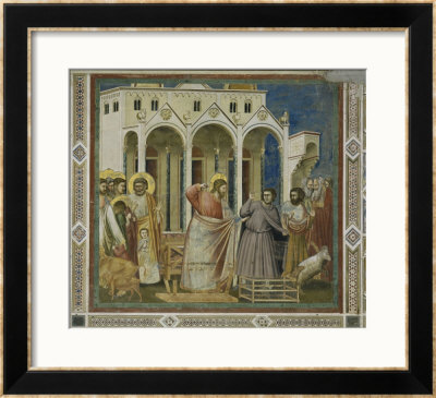 Cleansing Of The Temple by Giotto Di Bondone Pricing Limited Edition Print image