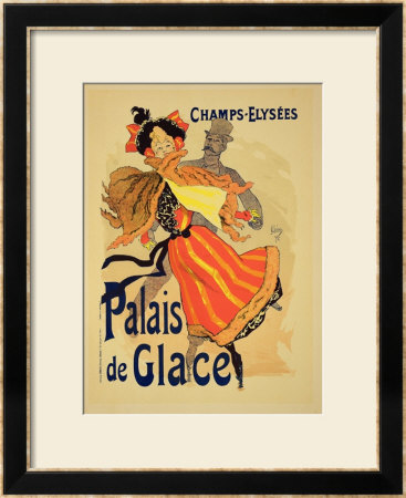 Reproduction Of A Poster Advertising The Palais De Glace, Champs Elysees, Paris, 1896 by Jules Chéret Pricing Limited Edition Print image
