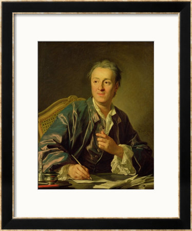 Portrait Of Denis Diderot (1713-84) 1767 by Louis-Michel Van Loo Pricing Limited Edition Print image